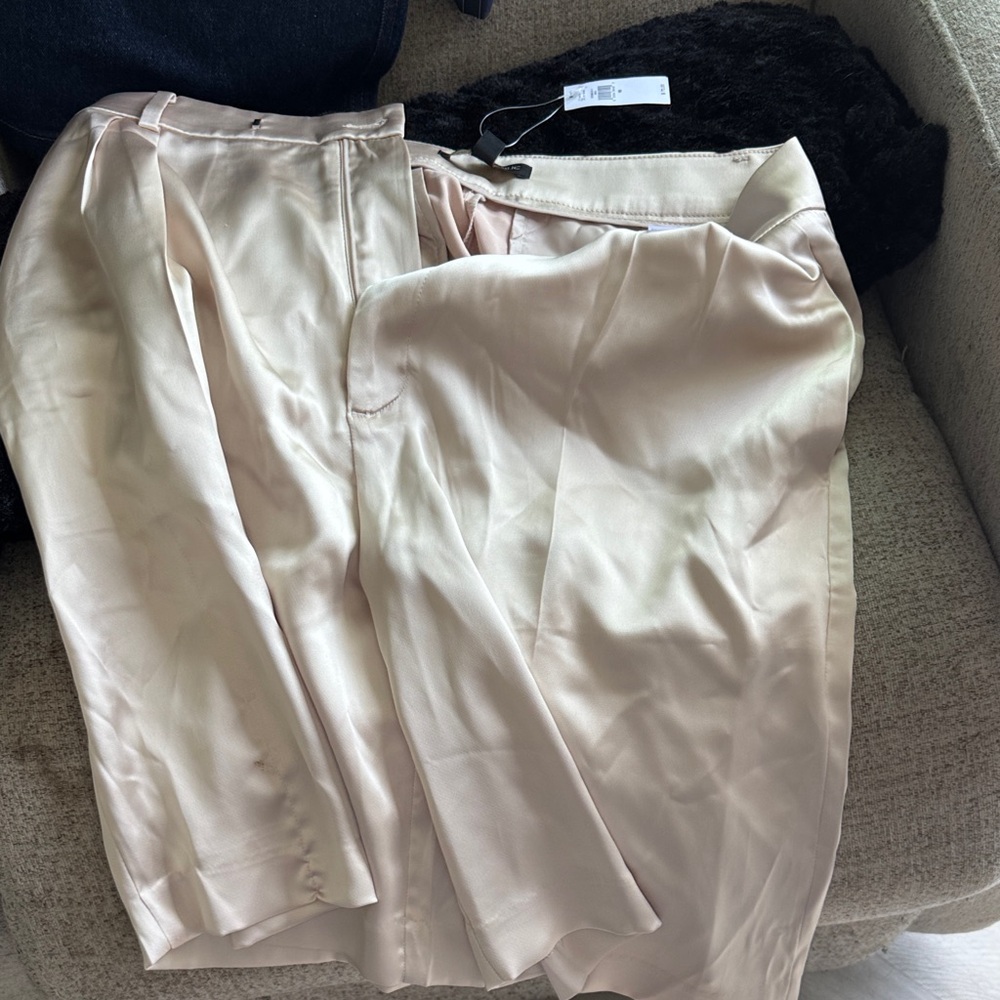 Beige Polyester shorts